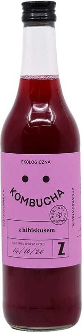 Kombucha à l'hibiscus sans gluten BIO 500 ml - COMMANDE